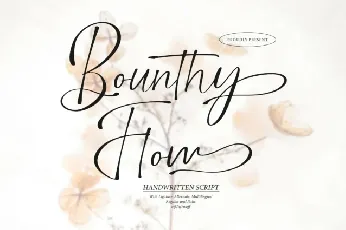 Bounthy Flow font