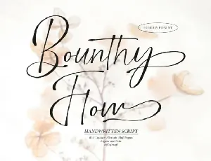 Bounthy Flow font