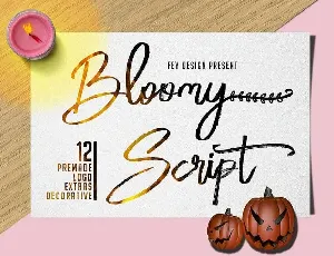 Bloomy Script Free font