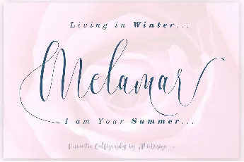 Melamar font