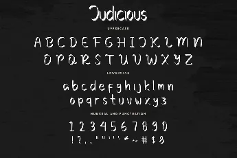 Judicious Demo font