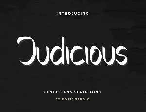 Judicious Demo font