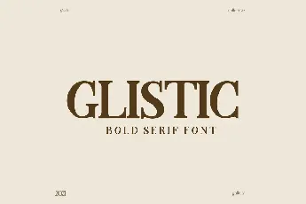 Glistic font