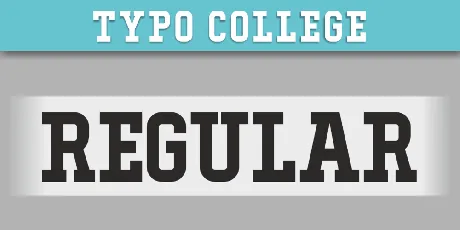 Typo College Dusty Demo font