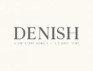 Denish font