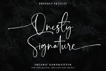 Onesty Calligraphy font