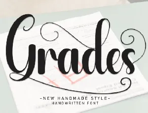 Grades Script font