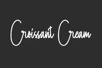 Croissant Cream Demo font