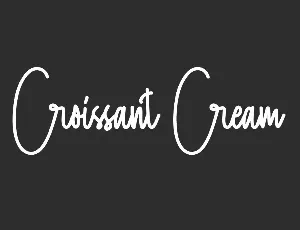 Croissant Cream Demo font