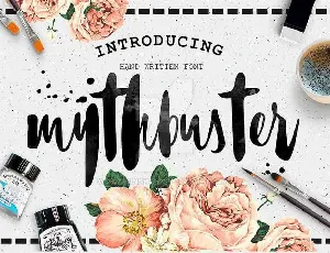 Mythbuster Script Free font