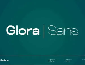 Glora font