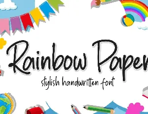 Rainbow Paper font