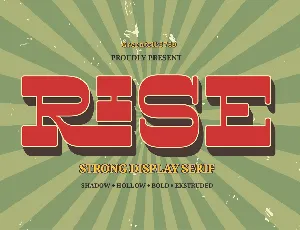 Rise font