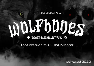 wolf bones font