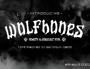 wolf bones font