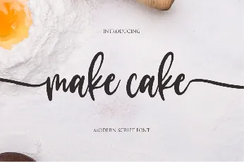 make cake font