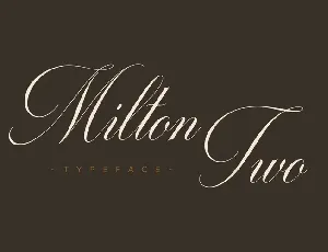 Milton Two font