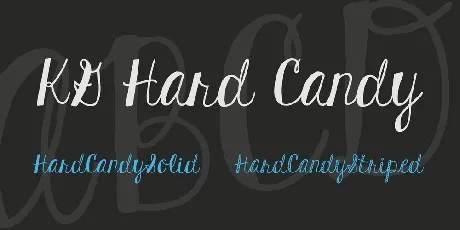 KG Hard Candy font