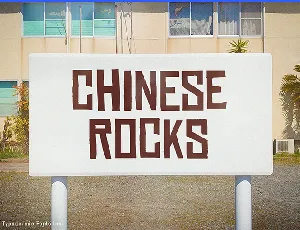 Chinese Rocks font