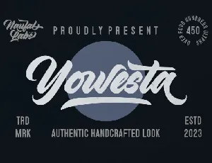 Yowesta font