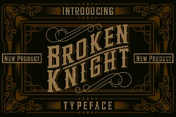 Broken Knight font