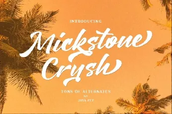 Mickstone Crush font