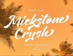 Mickstone Crush font