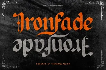 Ironfade font