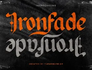 Ironfade font