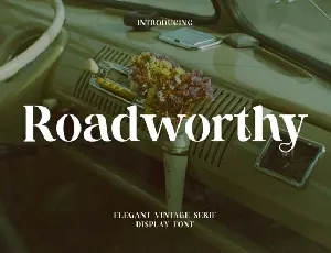 Roadworthy font