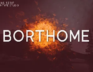 Borthome font