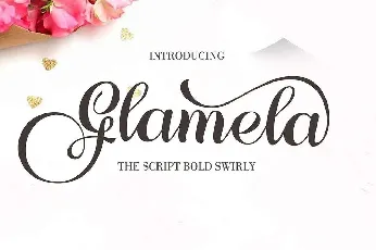 Glamela font