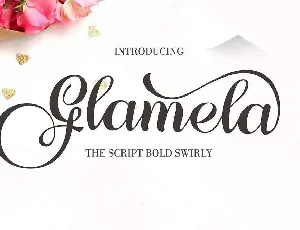 Glamela font