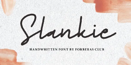 Slankie font