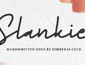 Slankie font