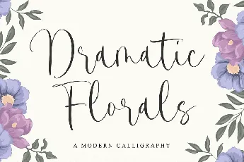 Dramatic Florals font