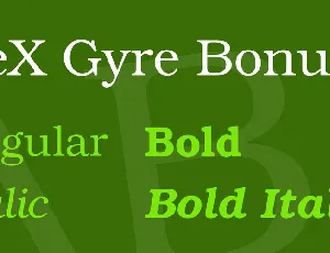 TeX Gyre Bonum font