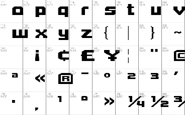Quadrangle font