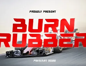 Burn Rubber font