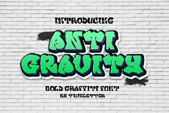 Anti Gravity font