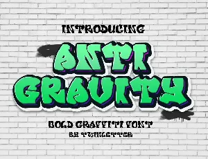 Anti Gravity font