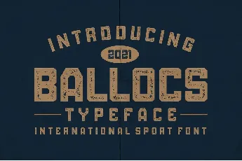 BALLOCS font