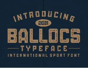 BALLOCS font