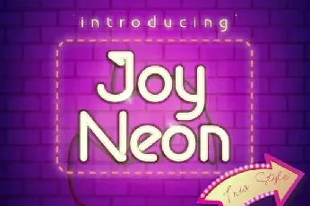 Joy Neon Display font