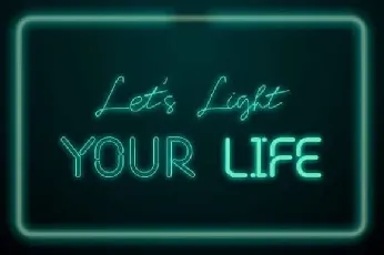 Joy Neon Display font