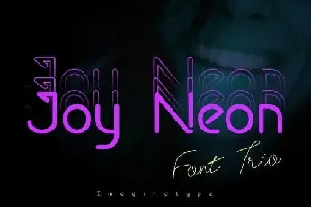 Joy Neon Display font