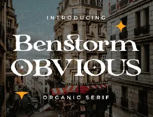 Benstorm Obvious font