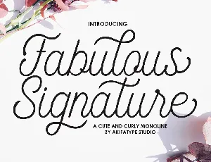 Fabulous Signature font