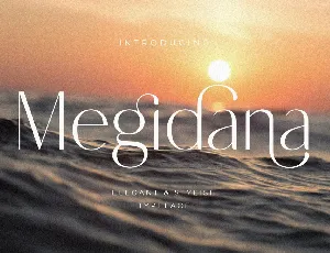 Megidana font