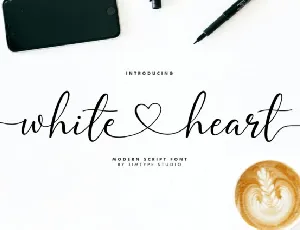 White Heart font